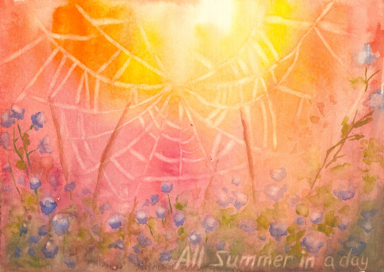 All summer in a day Acidica perfumes открытка акварели Елена Пильгун